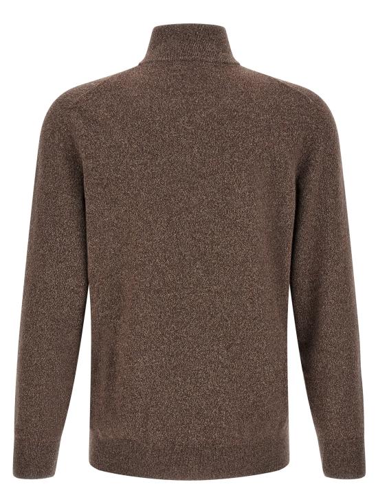 26FW 브루넬로 쿠치넬리 집업 니트 MQS00106CU766 Brown - BRUNELLO CUCINELLI