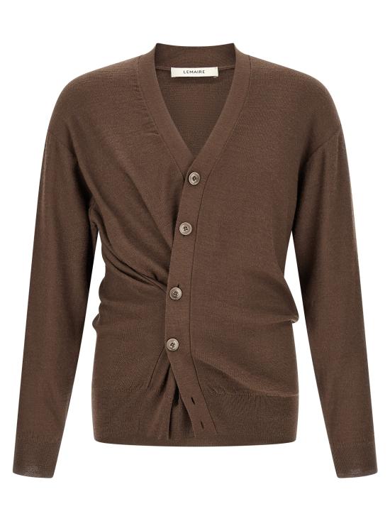 26FW 르메르 릴렉스 트위스트 가디건 PO0052LK1063BR310 Brown - LEMAIRE