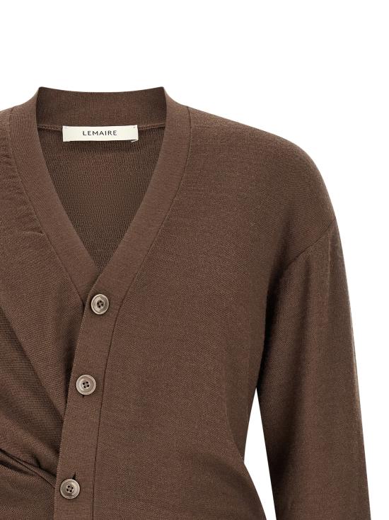 26FW 르메르 릴렉스 트위스트 가디건 PO0052LK1063BR310 Brown - LEMAIRE