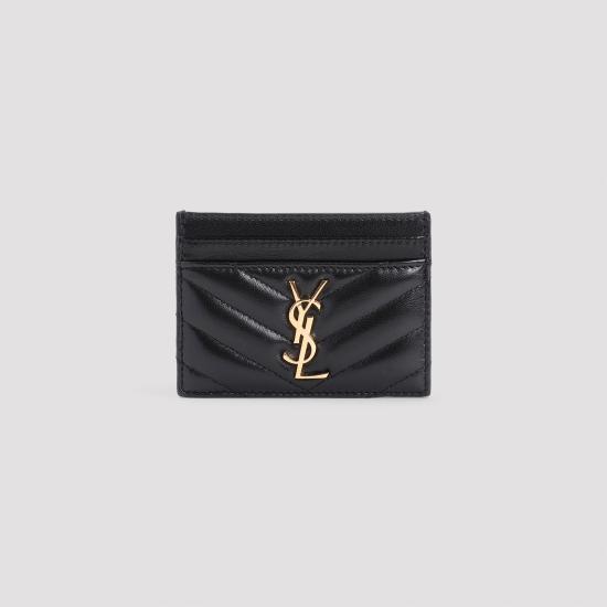 26FW 생로랑 카산드라 마틀라세 카드 케이스 423291 AAA44 1000 NERO - SAINT LAURENT