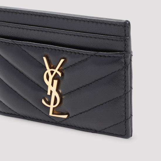 26FW 생로랑 카산드라 마틀라세 카드 케이스 423291 AAA44 1000 NERO - SAINT LAURENT