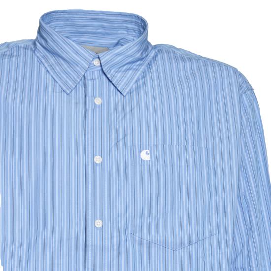 26FW 칼하트 WIP 셔츠 I036805 3T5 XX Stripe curacao - CARHARTT WIP