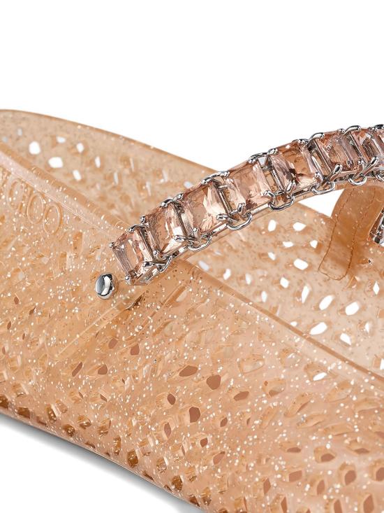 26FW 지미추 플랫 슈즈 THE JELLY NTX LIGHT TOFFEE SILVER MIX - JIMMY CHOO