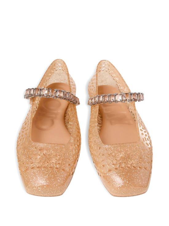 26FW 지미추 플랫 슈즈 THE JELLY NTX LIGHT TOFFEE SILVER MIX - JIMMY CHOO