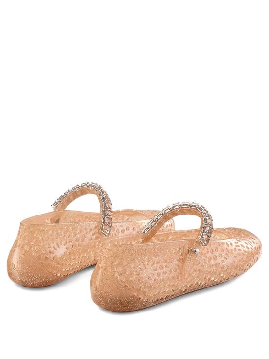 26FW 지미추 플랫 슈즈 THE JELLY NTX LIGHT TOFFEE SILVER MIX - JIMMY CHOO