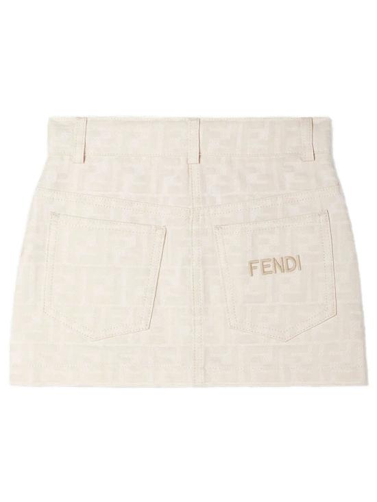 26FW [키즈] 펜디 스커트 JFE213 AY8V F0XW5 PIETRA - FENDI