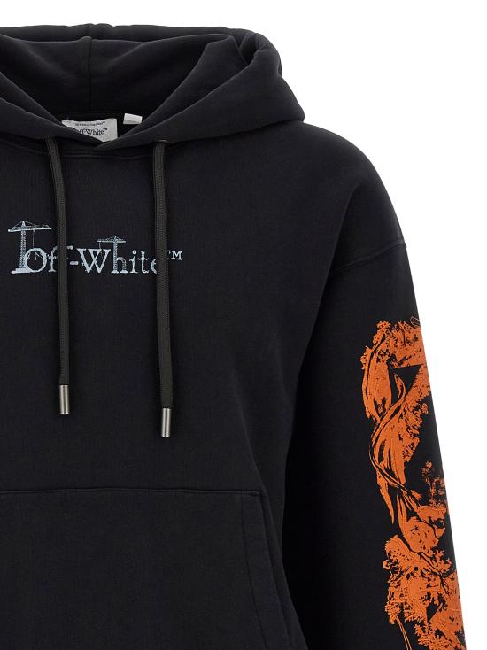26FW 오프화이트 긴팔 티셔츠 시티 네이처 스웨트셔츠 블랙 - OFF WHITE
