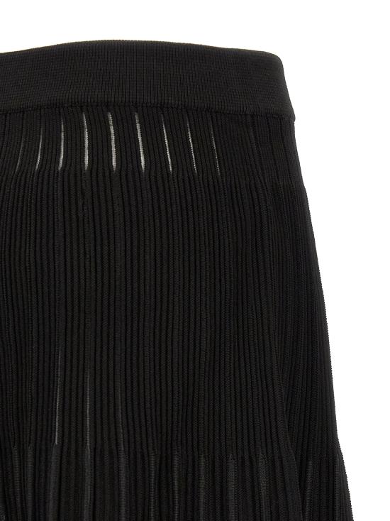 26FW 발망 스커트 주름치마 검정색 - BALMAIN
