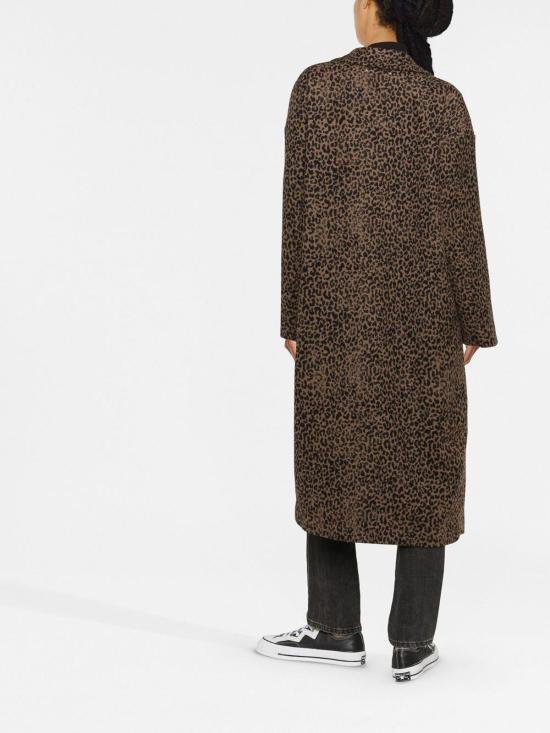26FW 골든구스 COCOON 코쿤 싱글 브레스트 울 코트 GWP00566P00065081399 Animal Print - GOLDEN GOOSE