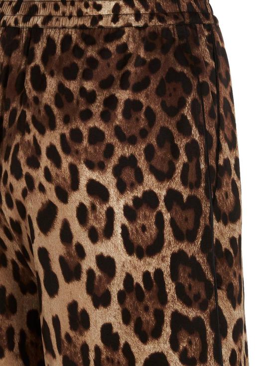 26SS 돌체앤가바나 실크 트라우저 FTAM7TFSAXYHY13M Animal Print - DOLCE & GABBANA