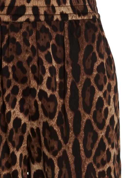 26SS 돌체앤가바나 실크 트라우저 FTAM7TFSAXYHY13M Animal Print - DOLCE & GABBANA