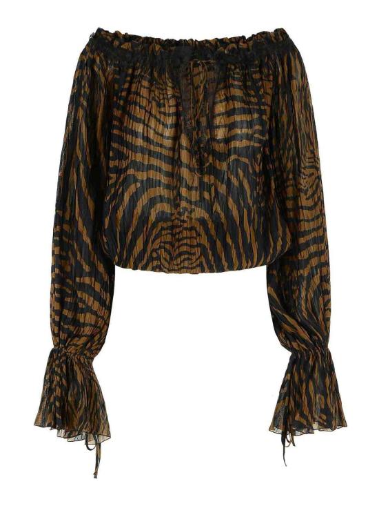26SS 블루마린 블라우스 2C440AM5179 Animal Print