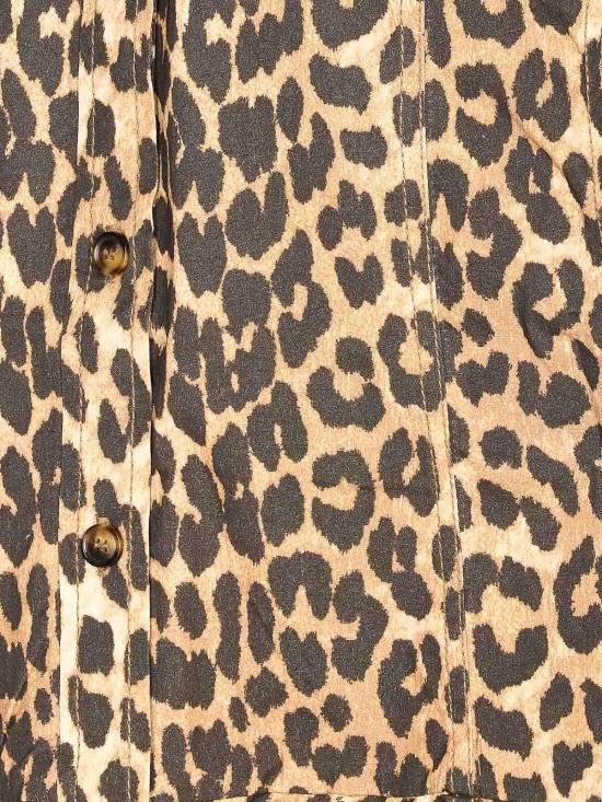 26SS 가니 레오차드 셔츠 드레스 A1030184859 Animal Print - GANNI
