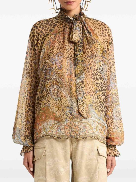 26SS 에트로 블라우스 WRJA0157AKH77X0826 Animal Print - ETRO