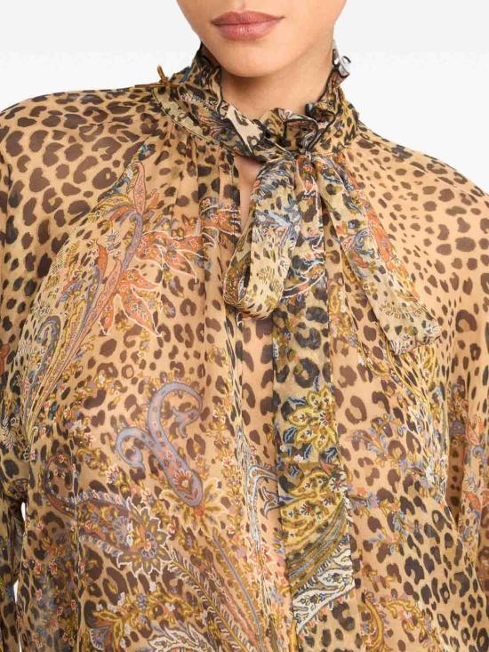 26SS 에트로 블라우스 WRJA0157AKH77X0826 Animal Print - ETRO