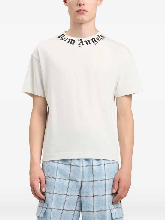 26SS 팜앤젤스 반팔 티셔츠 PMAA109S26JER0080310 White - PALM ANGELS