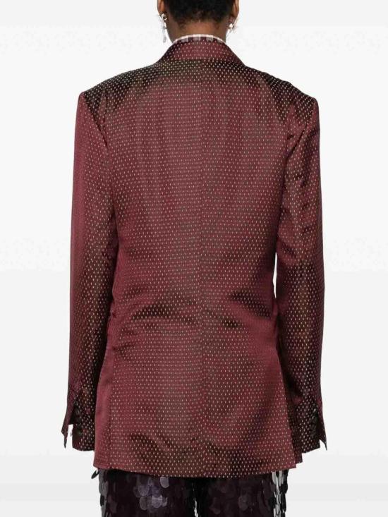 25FW 드리스 반 노튼 수트 자켓 2520104322350358BUR BURGUNDY - DRIES VAN NOTEN
