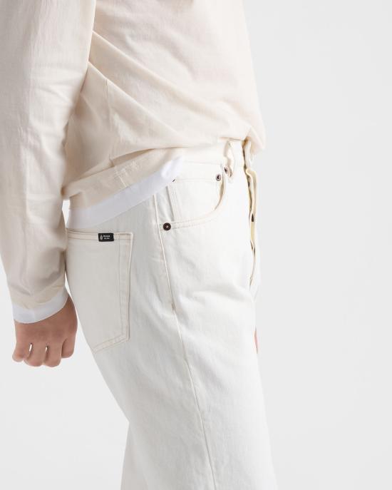 26FW 프라다 스트레이트 팬츠 GEP4521954 F01CD WHITE - PRADA