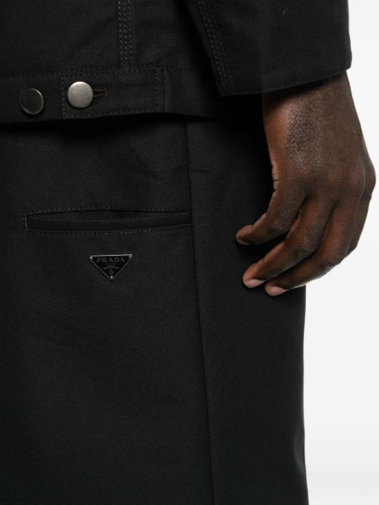 26FW 프라다 테크니컬 캔버스 팬츠 GEP2726287 F0557 BLACK - PRADA