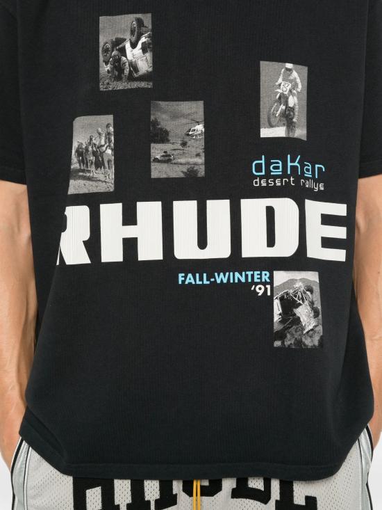 26FW 루드 반팔 티셔츠 RHPF26TT03012 6191 BLKWITBLU - RHUDE