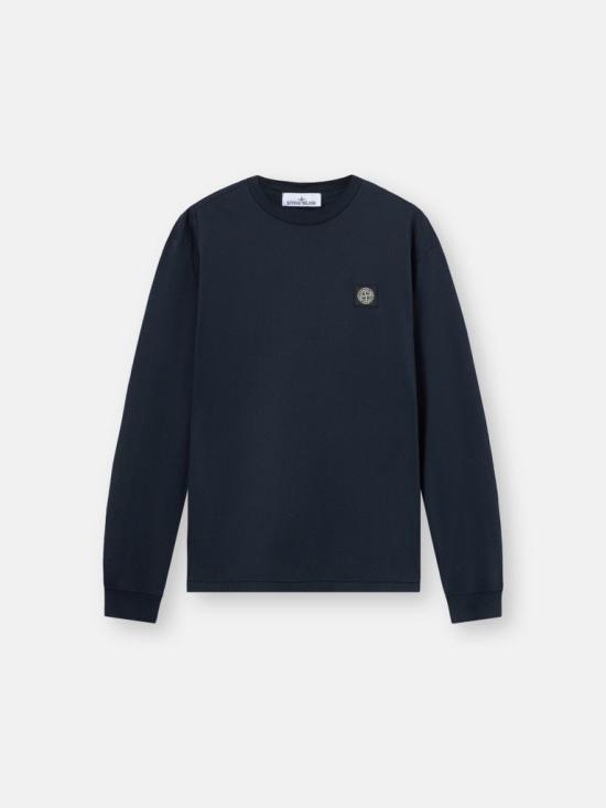 26FW 스톤 아일랜드 패치 슬림핏 롱슬리브 티셔츠 L2S152100031S0013 V0020 NAVYBLUE