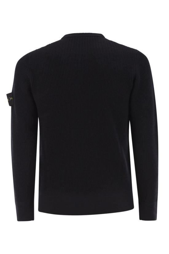 26FW 스톤 아일랜드 리브드 니트 로고 패치 스웨터 L2S155100053S00C2 V0020 NAVYBLUE - STONE ISLAND