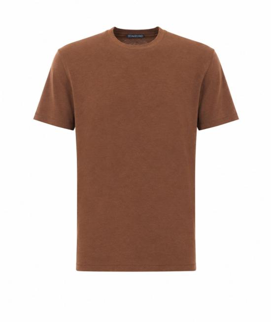 26FW 톰포드 반팔 티셔츠 JCS004 JMT012ECJ Brown