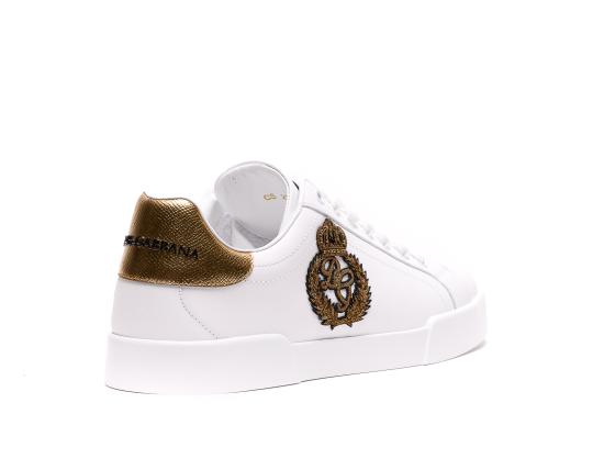 26FW 돌체앤가바나 카프스킨 나파 포르토피노 스니커즈 CS2330 AH1368I047 White - DOLCE & GABBANA