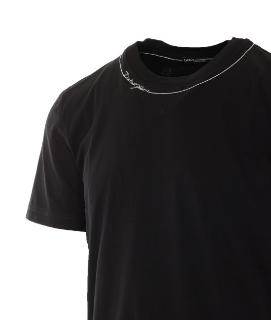 26FW 돌체앤가바나 반팔 티셔츠 G8RN8Z G7P9ON0000 Black - DOLCE & GABBANA