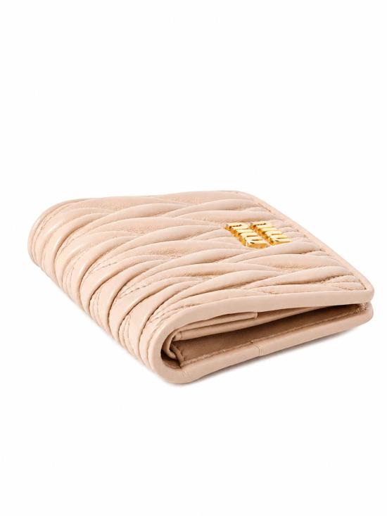 26FW 미우미우 마테라쎄 나파 가죽 반지갑 5MV204 AFPP F0236 POWDER PINK DOM - MIU MIU