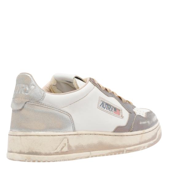 26FW 오트리 슈퍼 빈티지 메달리스트 로우 레더 스니커즈 AVLM MT08 WHITE - AUTRY