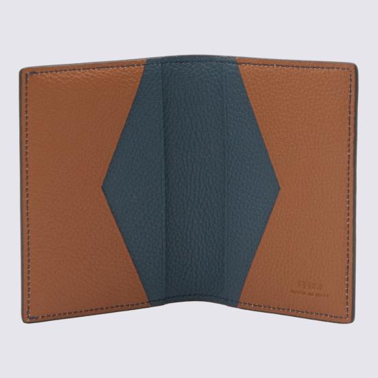 26FW 펜디 명함지갑 7M0381 B09X F1X5Z BLUE SELIE BROWN DOM - FENDI