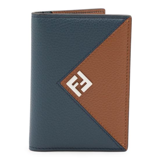 26FW 펜디 명함지갑 7M0381 B09X F1X5Z BLUE SELIE BROWN DOM