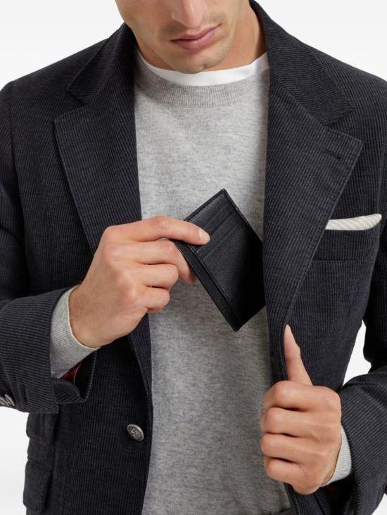 26FW 브루넬로 쿠치넬리 명함지갑 MWRLBU435 C101 BLACK DOM - BRUNELLO CUCINELLI