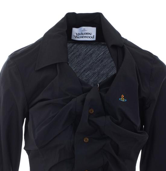 26FW 비비안웨스트우드 드렁큰 셔츠 1501000C W009QN401 BLACK - VIVIENNE WESTWOOD