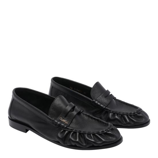 26FW 생로랑 매트 레더 서플 르 로퍼 839471 25VAA1000 BLACK - SAINT LAURENT
