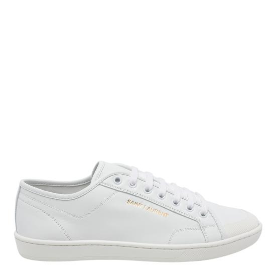 26FW 생로랑 GYM 짐 스무스 레더 스니커즈 820087 00N009030 WHITE