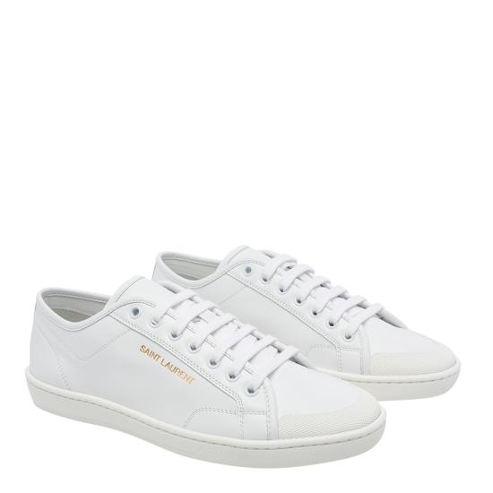 26FW 생로랑 GYM 짐 스무스 레더 스니커즈 820087 00N009030 WHITE - SAINT LAURENT