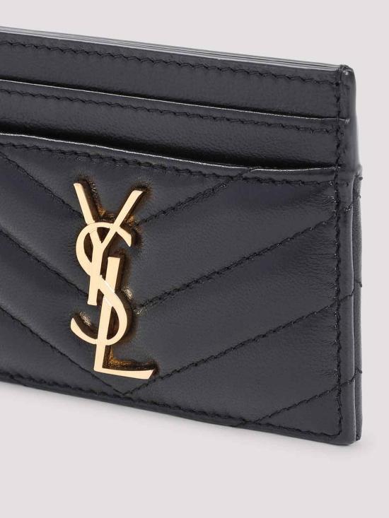 26FW 생로랑 카산드라 마틀라세 카드 케이스 423291AAA441000 Black - SAINT LAURENT