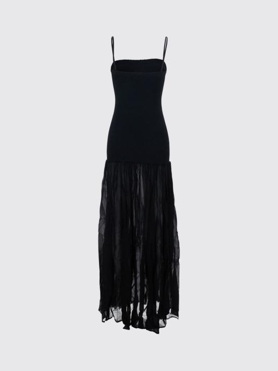 26SS 훈자 지 롱 원피스 DHYBRIDCRG Black - HUNZA G