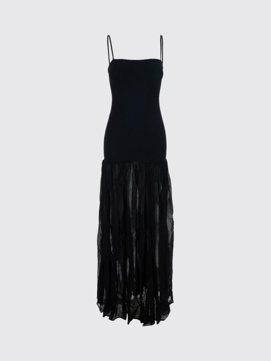 26SS 훈자 지 롱 원피스 DHYBRIDCRG Black - HUNZA G