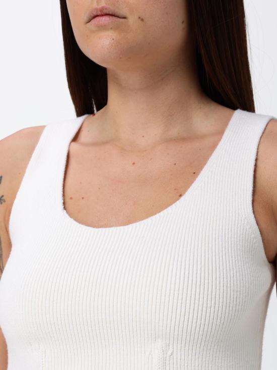 26SS 알라이아 탑 AA9H1409K141C 054 White - ALAIA