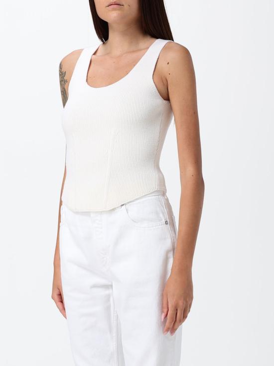 26SS 알라이아 탑 AA9H1409K141C 054 White - ALAIA