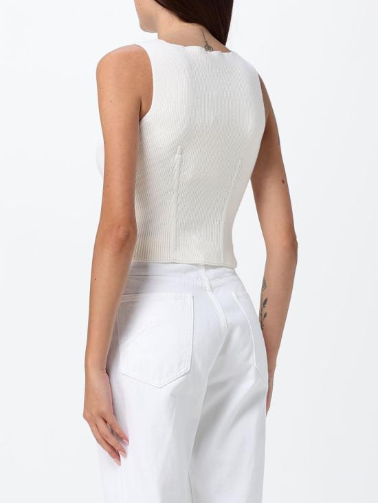 26SS 알라이아 탑 AA9H1409K141C 054 White - ALAIA