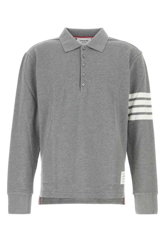 26FW 톰브라운 클래식 피케 폴로 스웨터 MJP137G 07976 035 MED GREY DOM