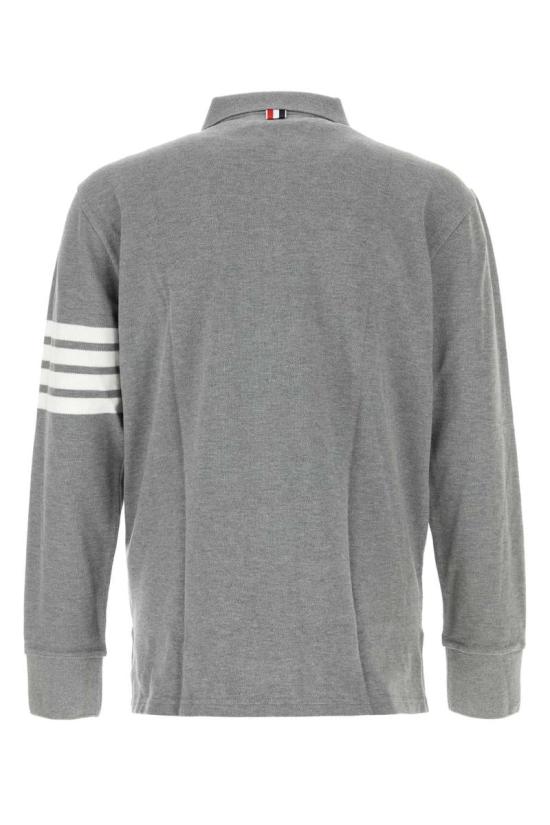 26FW 톰브라운 클래식 피케 폴로 스웨터 MJP137G 07976 035 MED GREY DOM - THOM BROWNE