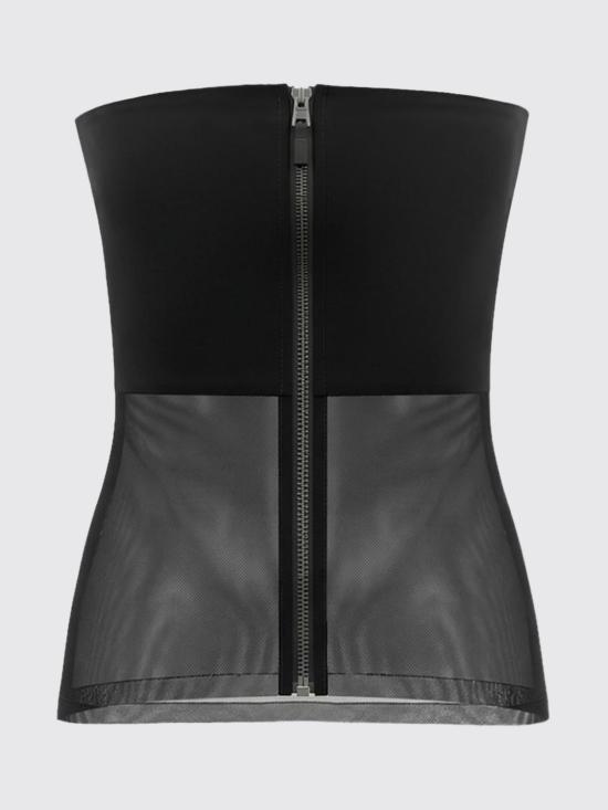 26SS 릭 오웬스 탑 RO01F6127TU 09 Black - RICK OWENS