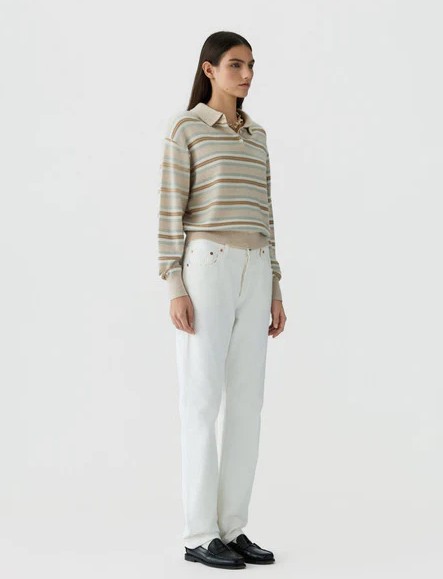 26FW 게스트 인 레지던스 폴로 티셔츠 W43810JL SANDSTONE SANDSTONE COMBO - GUEST IN RESIDENCE