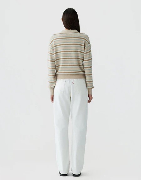 26FW 게스트 인 레지던스 폴로 티셔츠 W43810JL SANDSTONE SANDSTONE COMBO - GUEST IN RESIDENCE