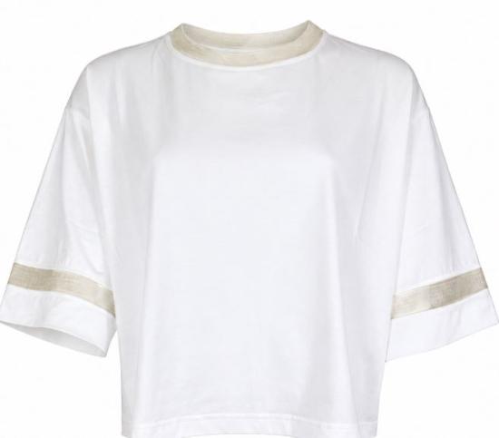 26SS 파비아나 필리피 반팔 티셔츠 JED266 F157L90521 BIANCO OTTICO